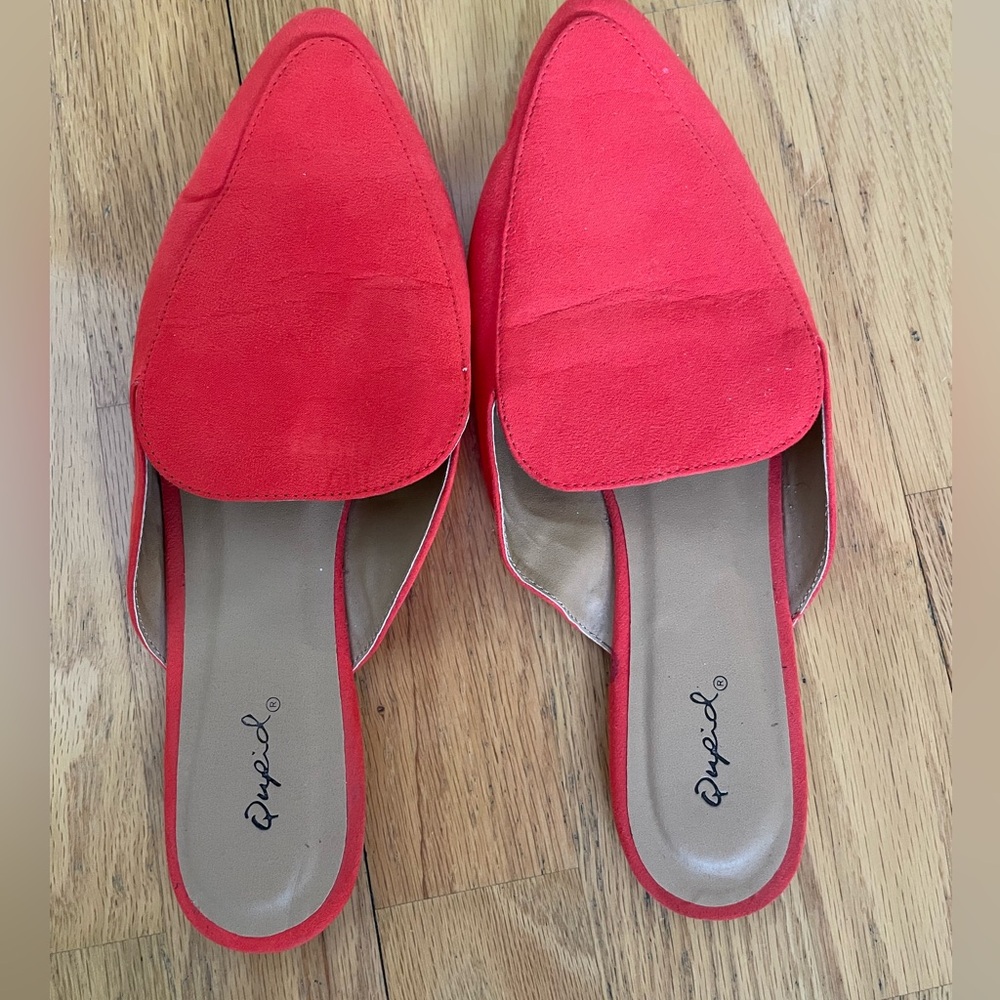 Qupid slip on mules sandals